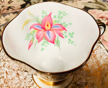 Load image into Gallery viewer, Pretty in Pink-Windsor Regal Gold Teacup and Saucer