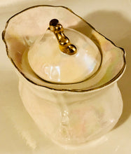 Load image into Gallery viewer, Pretty In Pink-Arthur Wood Iridescent Creamer and Lidded Sugar Bowl