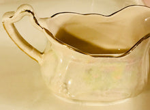 Load image into Gallery viewer, Pretty In Pink-Arthur Wood Iridescent Creamer and Lidded Sugar Bowl