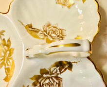 Load image into Gallery viewer, Pretty in Pink-and Gold-Hammersley Rose 3 Part Relish Dish