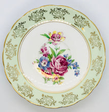 Load image into Gallery viewer, Pretty in Pink-and Green-Regency Bone China Teacup and Saucer