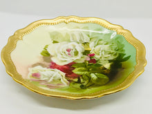 Load image into Gallery viewer, Pretty in Pink:Hand Painted Oscar & Edgar Gutherz Royal Austria 6 Inch Gloire de Dijon Plate