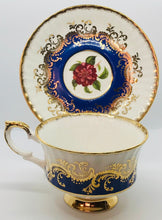 Load image into Gallery viewer, SOLD! Pretty in Pink-And Cobalt-Paragon Royal Warrant Pedestal Teacup and Saucer