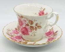 Load image into Gallery viewer, Pretty in Pink-Royal Albert Pink Roses Teacup and Saucer
