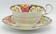 Load image into Gallery viewer, Pretty In Pink-Rare 1920s Aynsley Hand Painted Teacup and Saucer