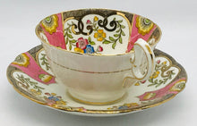 Load image into Gallery viewer, Pretty In Pink-Rare 1920s Aynsley Hand Painted Teacup and Saucer