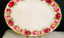 Load image into Gallery viewer, Pretty in Pink-Royal Albert Old English Rose 12.75 In x 10 Inch Platter