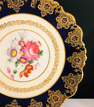 Load image into Gallery viewer, Pretty in Pink-Stunning Paragon Royal Warrant 8.5 Inch Cobalt Blue Floral Plate