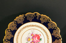 Load image into Gallery viewer, Pretty in Pink-Stunning Paragon Royal Warrant 8.5 Inch Cobalt Blue Floral Plate