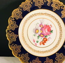 Load image into Gallery viewer, Pretty in Pink-Stunning Paragon Royal Warrant 8.5 Inch Cobalt Blue Floral Plate