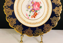 Load image into Gallery viewer, Pretty in Pink-Stunning Paragon Royal Warrant 8.5 Inch Cobalt Blue Floral Plate