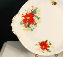Load image into Gallery viewer, Royal Albert Poinsettia Cake Plate