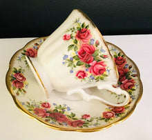 Load image into Gallery viewer, Pretty in Pink-Beautiful Rosina Roses Teacup and Saucer