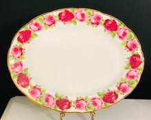 Load image into Gallery viewer, Pretty in Pink-Royal Albert Old English Rose 12.75 In x 10 Inch Platter