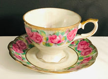 Load image into Gallery viewer, Pretty in Pink-Iridescent Pink Rose Teacup and Saucer Japan