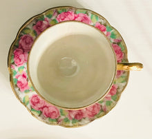 Load image into Gallery viewer, Pretty in Pink-Iridescent Pink Rose Teacup and Saucer Japan