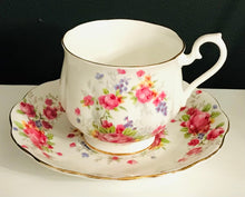 Load image into Gallery viewer, Pretty in Pink-Sweet Royal Albert Rose Tulip Shaped Teacup and Saucer