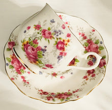 Load image into Gallery viewer, Pretty in Pink-Sweet Royal Albert Rose Tulip Shaped Teacup and Saucer