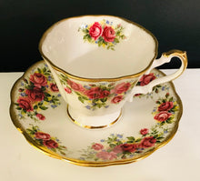 Load image into Gallery viewer, Pretty in Pink-Beautiful Rosina Roses Teacup and Saucer