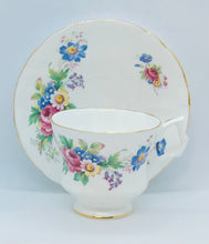 Load image into Gallery viewer, Pretty in Pink-Beautiful Royal Windsor Floral and White Teacup and Saucer