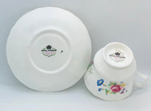 Load image into Gallery viewer, Pretty in Pink-Beautiful Royal Windsor Floral and White Teacup and Saucer