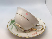 Load image into Gallery viewer, Pretty In Pink-Gorgeous Tuscan Cardinalis Teacup and Saucer