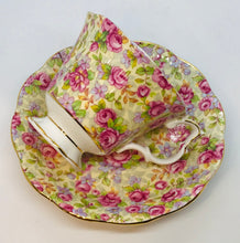 Load image into Gallery viewer, SOLD! Pretty in Pink-Royal Albert Pink Rose Chintz Pedestal Teacup and Saucer