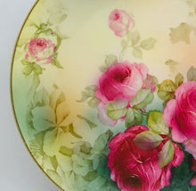 Load image into Gallery viewer, Pretty In Pink-Stunning Hand Painted Royal Rudolstadt Prussia 9.5 Inch Plate