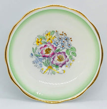 Load image into Gallery viewer, Pretty in Pink-Royal Albert 1930s Green and White Floral Teacup and Saucer