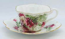 Load image into Gallery viewer, Pretty In Pink-Floral Bone China Teacup and Saucer England