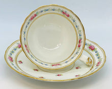 Load image into Gallery viewer, Pretty In Pink-1800s Cauldon BWM &C Teacup and Saucer