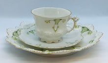 Load image into Gallery viewer, Pretty in Pink-Beautiful Antique MZ Austria Green and White Trio