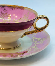 Load image into Gallery viewer, Pretty in Pink-Pretty Shafford Pedestal Teacup and Saucer Japan