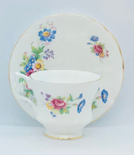 Load image into Gallery viewer, Pretty in Pink-Beautiful Royal Windsor Floral and White Teacup and Saucer