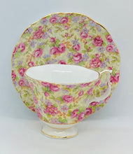 Load image into Gallery viewer, SOLD! Pretty in Pink-Royal Albert Pink Rose Chintz Pedestal Teacup and Saucer