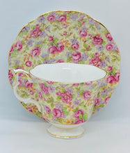 Load image into Gallery viewer, SOLD! Pretty in Pink-Royal Albert Pink Rose Chintz Pedestal Teacup and Saucer