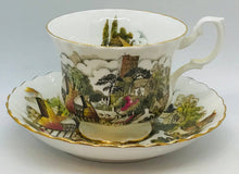 Load image into Gallery viewer, Pretty In Pink-Royal Albert Castles and Cottages Teacup and Saucer