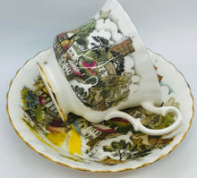 Load image into Gallery viewer, Pretty In Pink-Royal Albert Castles and Cottages Teacup and Saucer