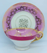 Load image into Gallery viewer, Pretty in Pink-Pretty Shafford Pedestal Teacup and Saucer Japan
