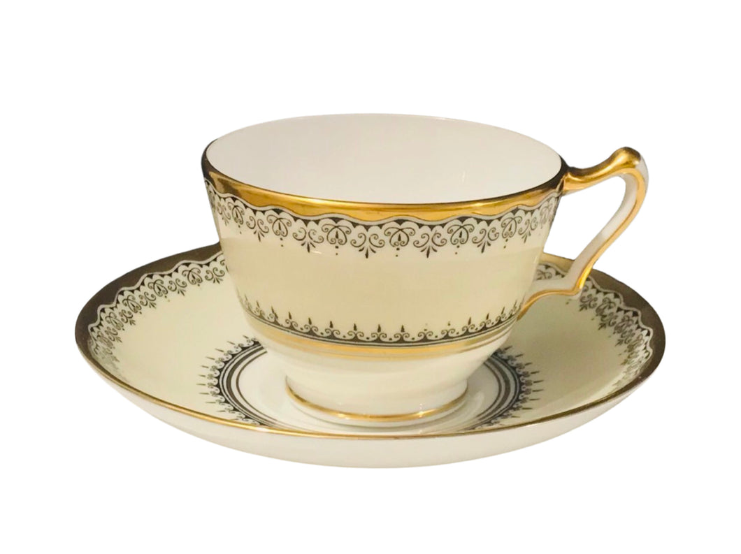 Crown Staffordshire Black and Gold