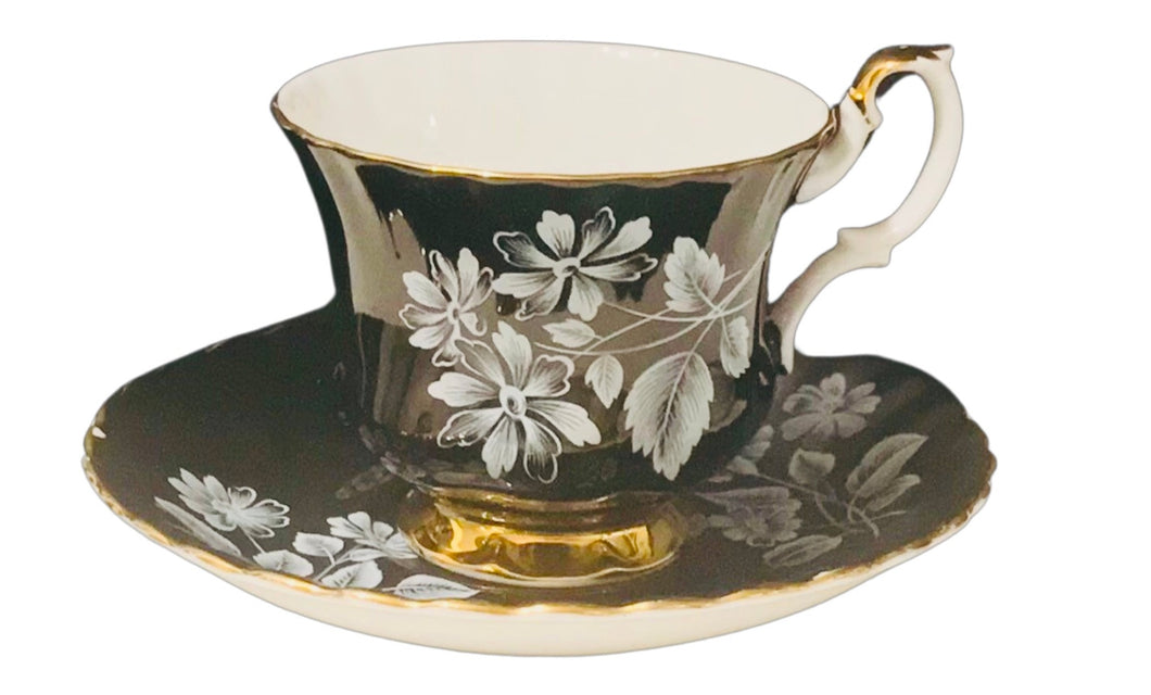 Royal Albert Black and White Floral