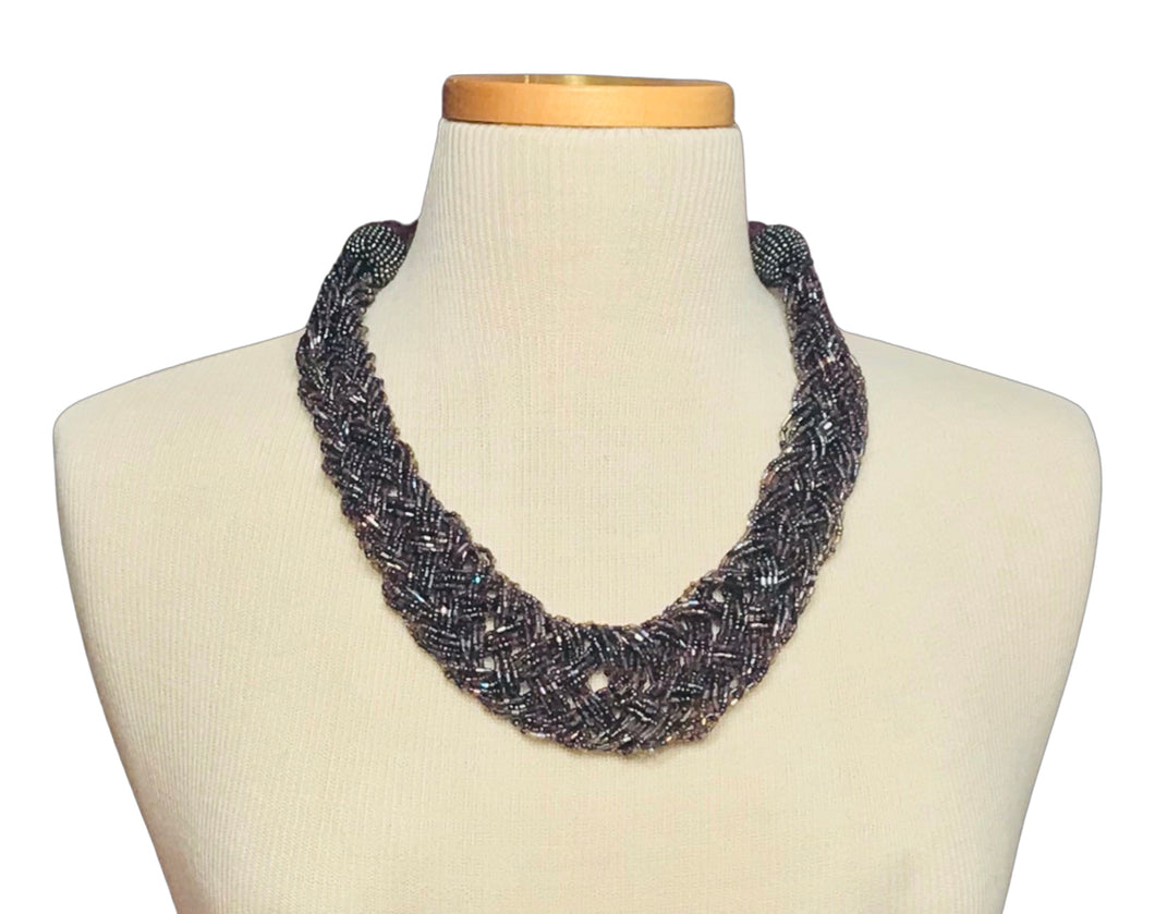 Purple Torsade Necklace