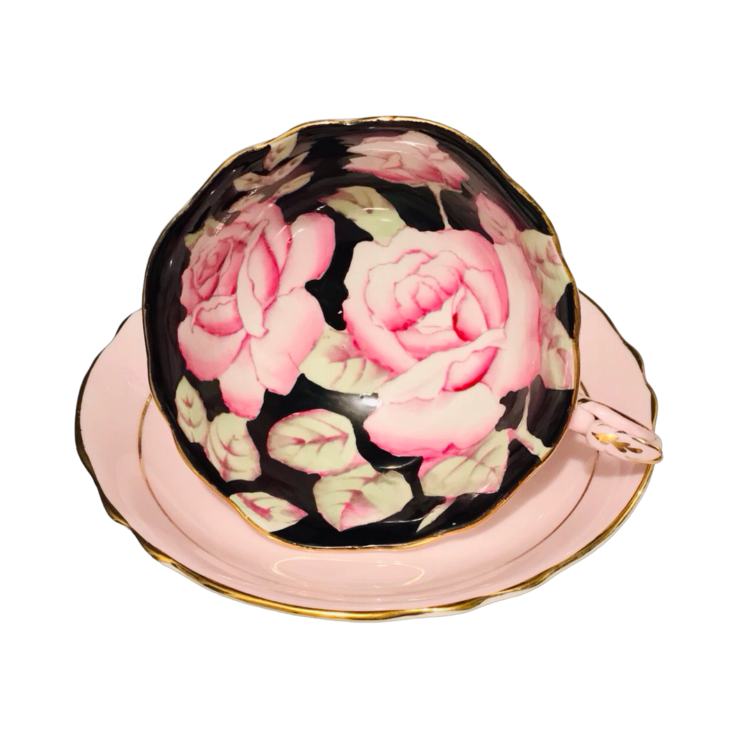 Paragon Pink With Pink Cabbage Roses