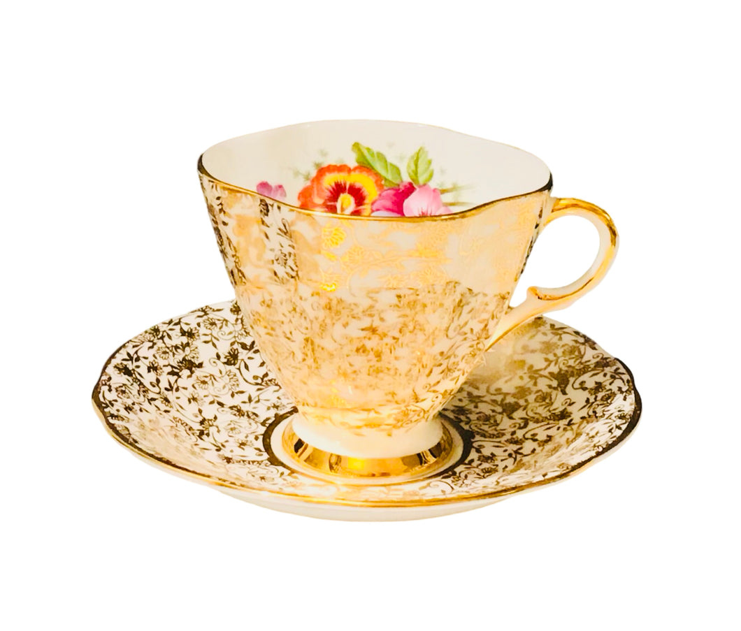 Windsor Gold Chintz Floral