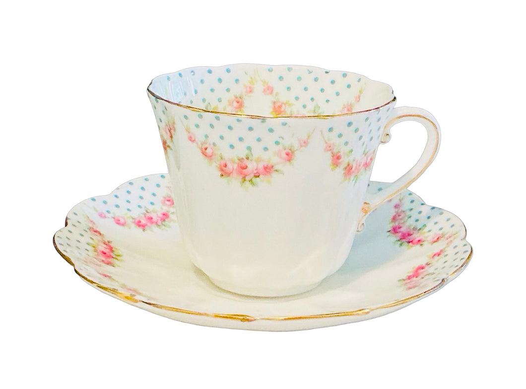 Antique Tuscan Teacup and Saucer