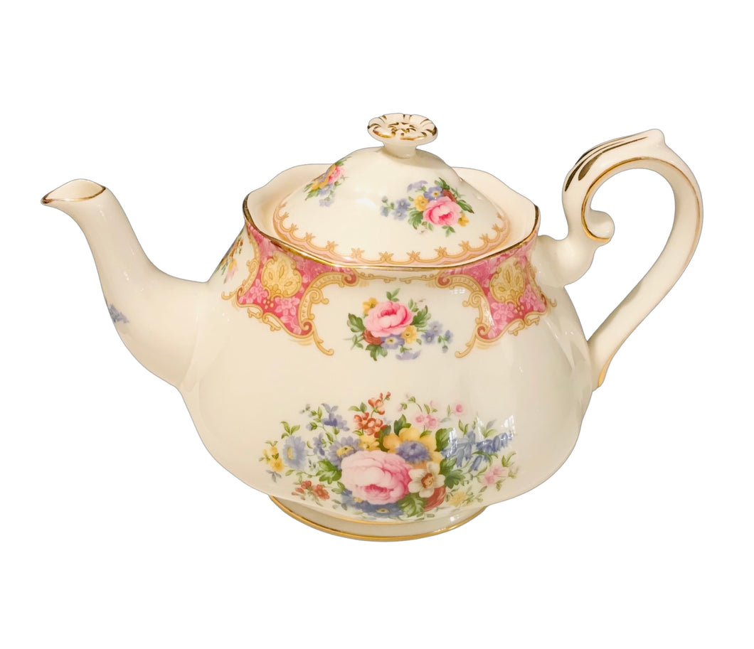 Royal Albert 6 Cup Lady Carlyle Teapot