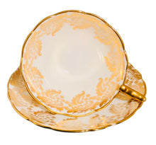 Load image into Gallery viewer, USED FOR MAGAZINE PHOTO SHOOT-Royal Stafford Gold on White
