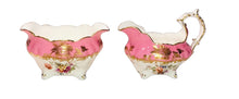 Load image into Gallery viewer, Hammersley &amp; Co Large Pink Floral Sugar Bowl and Creamer
