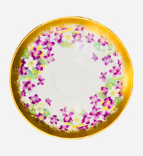 Load image into Gallery viewer, Royal Chelsea Heavy Gold Purple Violets
