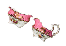 Load image into Gallery viewer, Hammersley &amp; Co Large Pink Floral Sugar Bowl and Creamer
